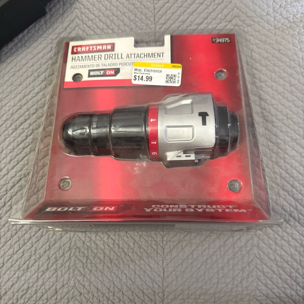 Craftsman 20V Bolt -on 1/2 Hammer Drill attachment